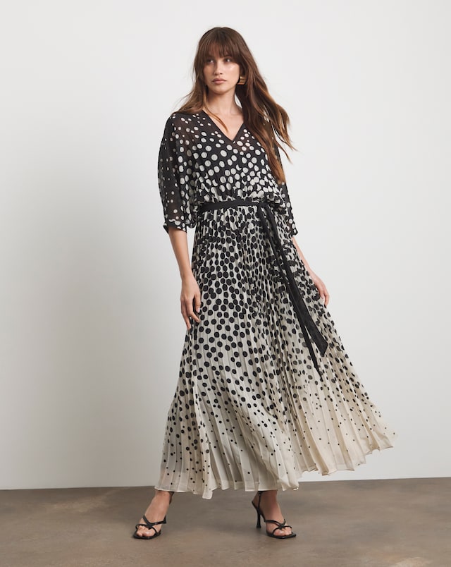 chinese dress ladies Ordinia Gown in Mila Leopard Brown main image 1