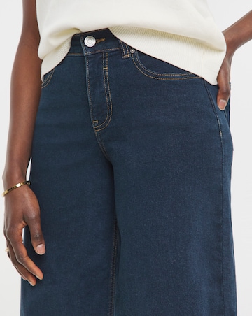 24/7 Indigo Wide Crop Jeans