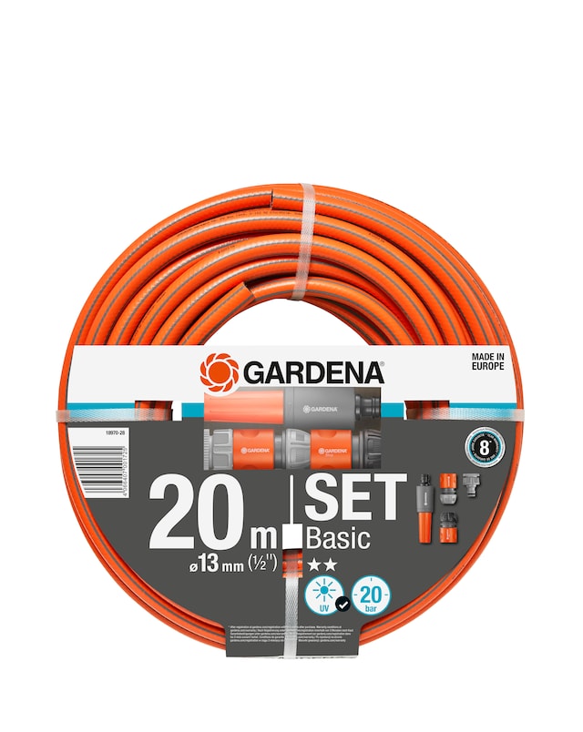 Gardena 20m Basic Hose Set