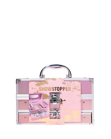 Q-KI Showstopper Pink Cantilever Vanity Makeup Case