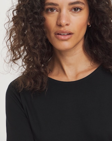 Chiffon Hem Longline Top