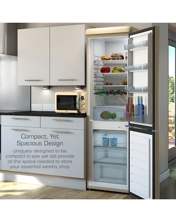 Swan SR11020CNE Retro 60/40 Fridge Freezer - Cream