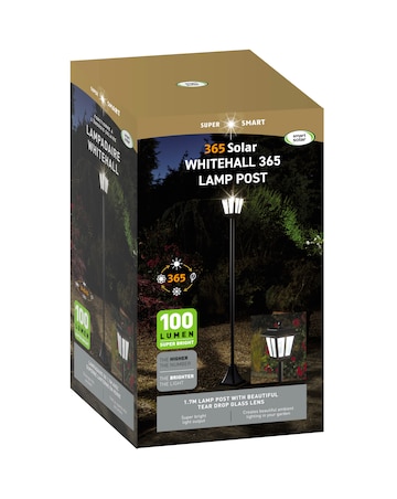 Whitehall Solar Lamp Post with 365 Technology - 100 Lumen Output