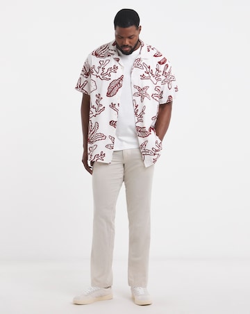 Jack & Jones Linen Blend Trouser - Cream