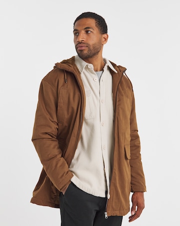 Tan Faux Fur Lined Parka