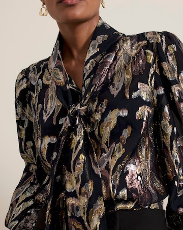 Phase Eight Tessa Floral Filcoupe Blouse