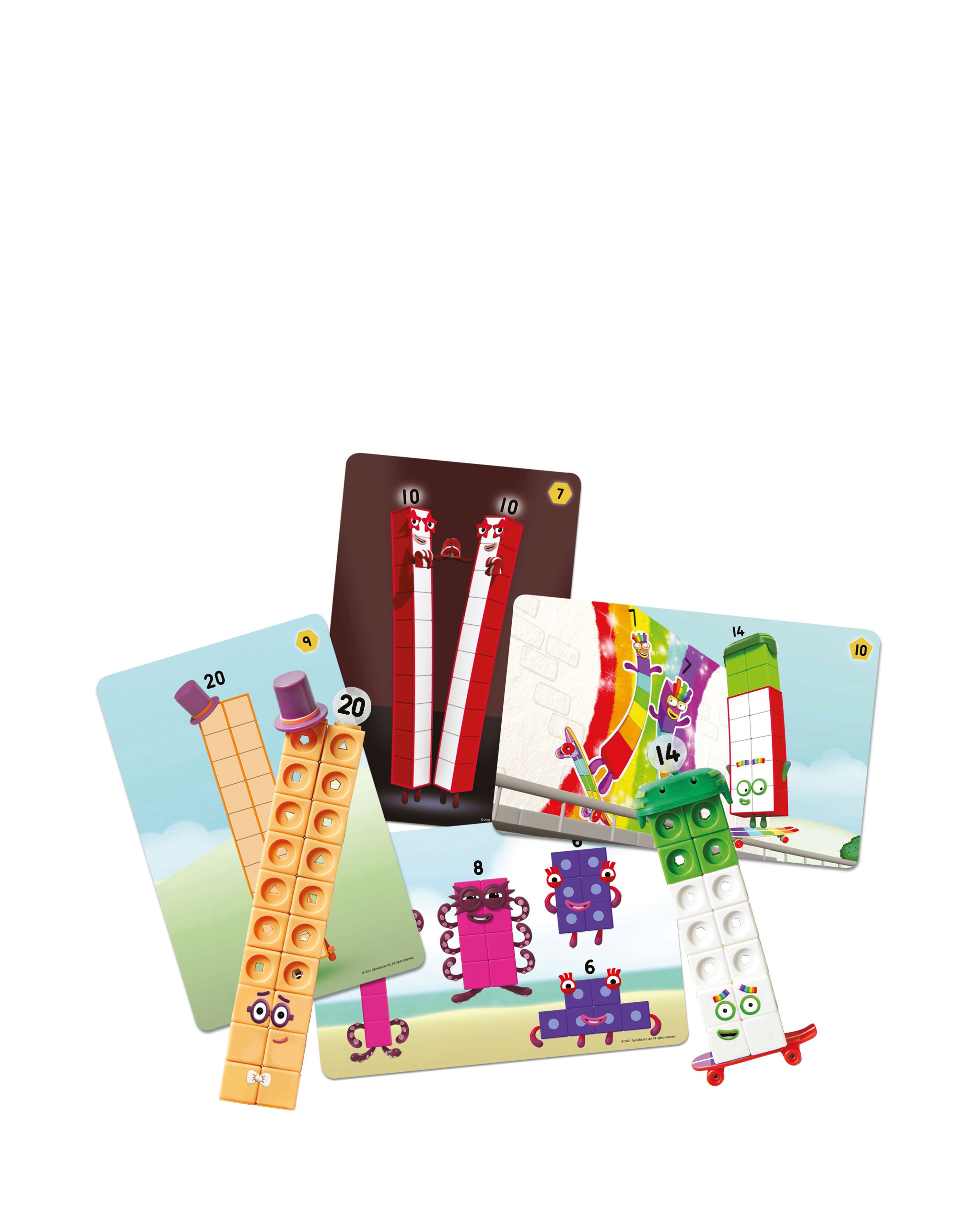 Learning Resources MathLink Cubes Numberblocks 11-20 Activity Set