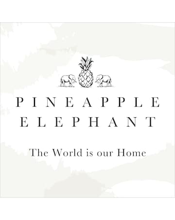 Pineapple Elephant Jaipur Waffle Cotton Throw