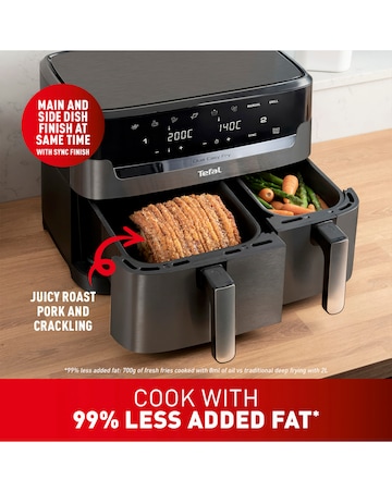 Tefal EY942HG0 Easy Fry XXL 11L Dual Basket Air Fryer