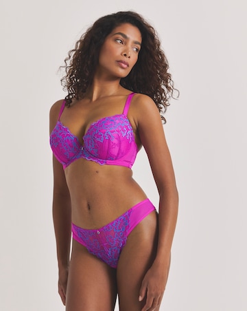 Ann Summers Sexy Lace Planet Two Tone Brazilian Pink/Blue