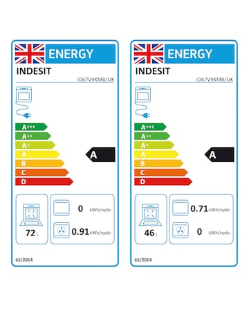 Indesit ID67V9KMB/UK Electric Double Cooker - Black