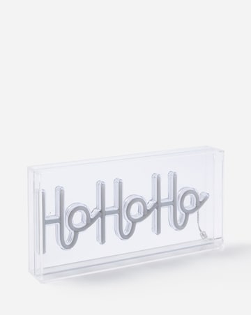 Ho Ho Ho Neon Christmas Sign