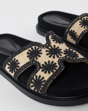 Tierra Embroidered Woven Sandals - Extra Wide Fit (EEE)