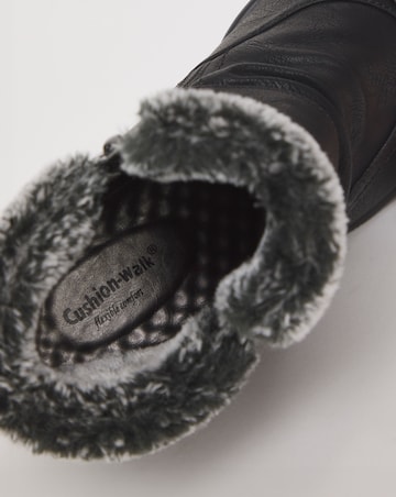 Cushion Walk Faux Fur Ankle Boot Extra Wide EEE Fit