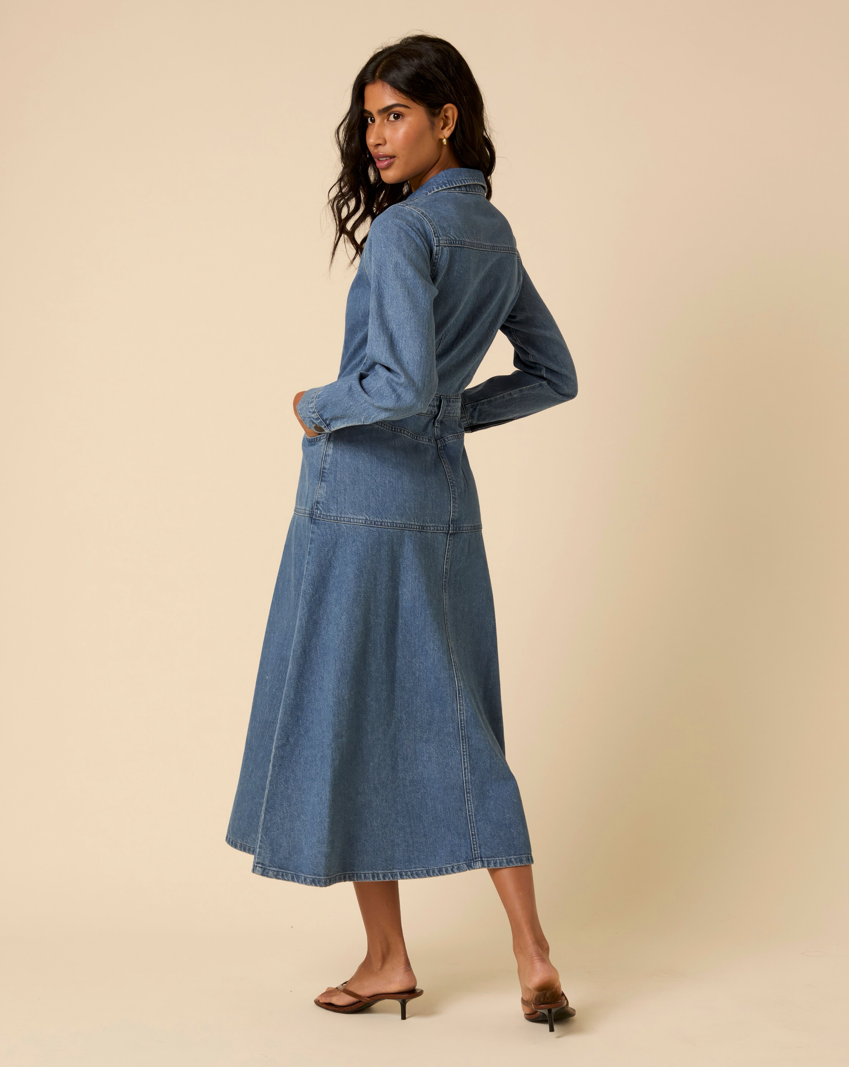 Nobody's Child Lee Denim Midi Dress JD Williams