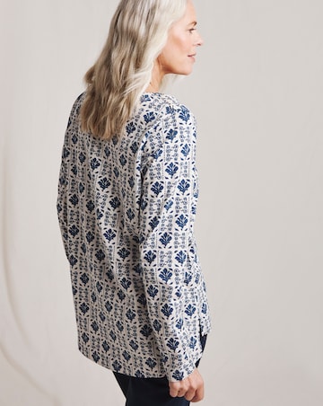 Julipa Button Shoulder Pure Cotton T-Shirt