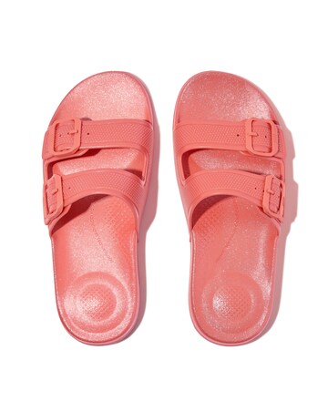 Fit Flop iQushion Two-Bar Buckle Slides Standard Fit