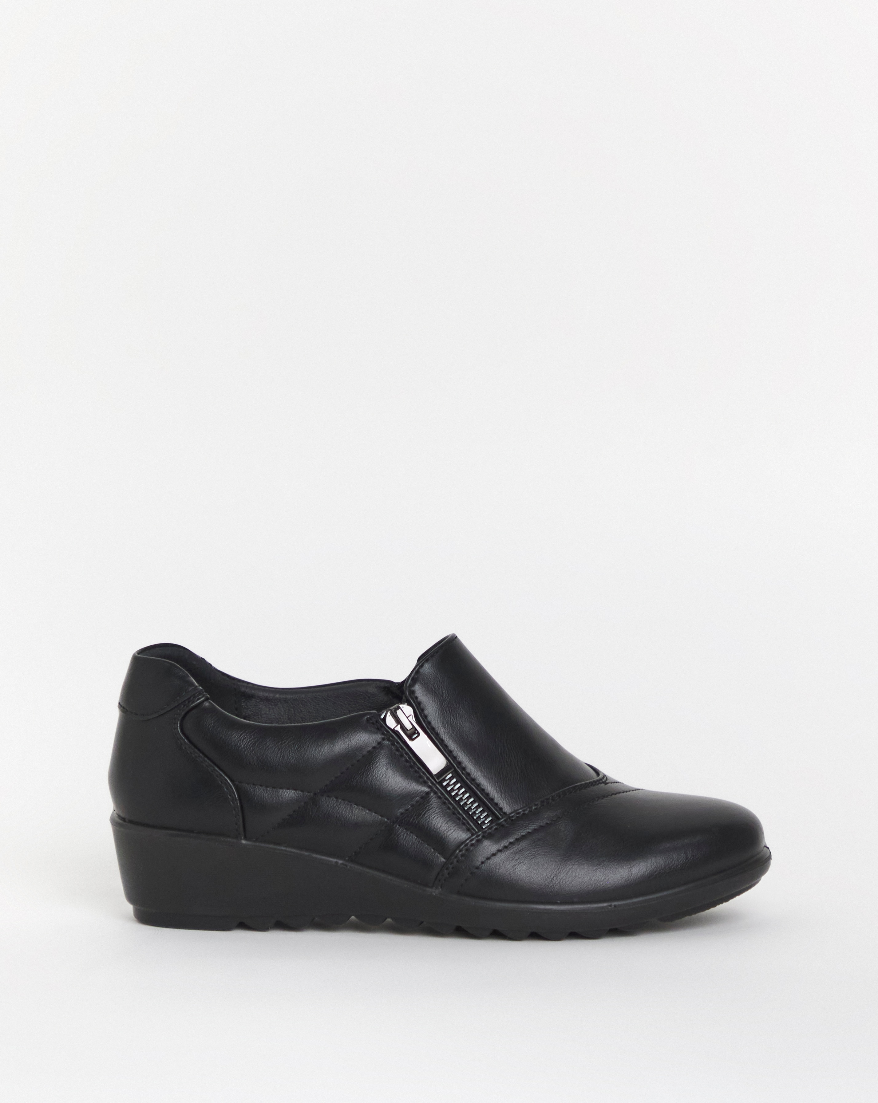 Cushion Walk Side Zip Shoe EEE Fit | JD Williams
