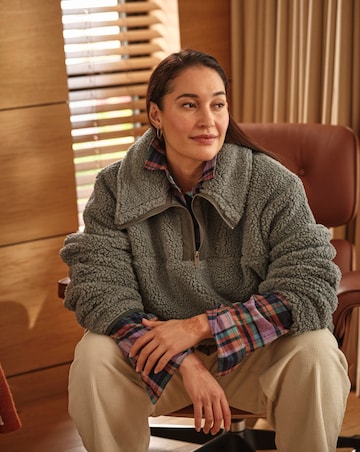 FatFace Parker Half Neck Fleece