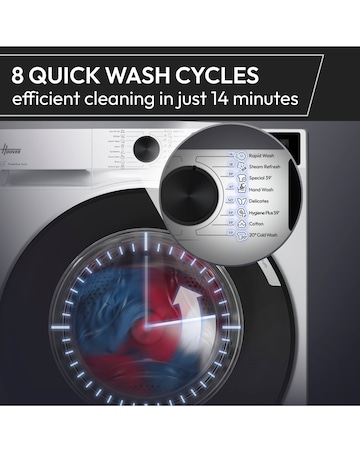 Hoover Pro Wash HBR 410BL8G-80 10kg Washing Machine 1400rpm - Graphite + Install