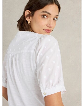 White Stuff Ellie Broderie Top