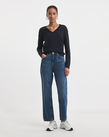 Tommy Hilfiger Jersey Stitch V Neck Sweater