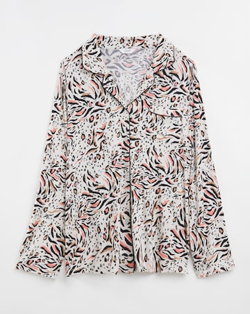 Luxury Soft Print Jersey Shortie Pyjama Set