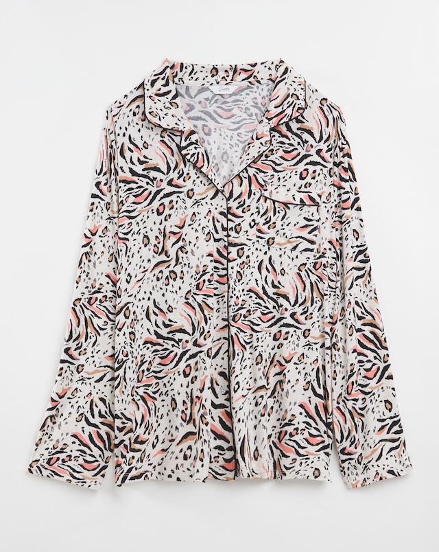 Luxury Soft Print Jersey Shortie Pyjama Set