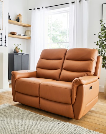 Dunne Faux Leather Power Recliner 2 Seater