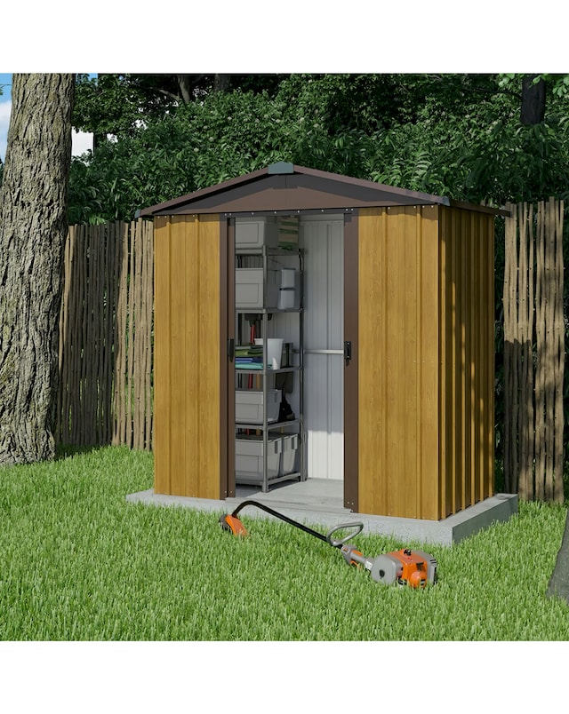 Yardmaster 6x4.5ft Wood Effect Shed