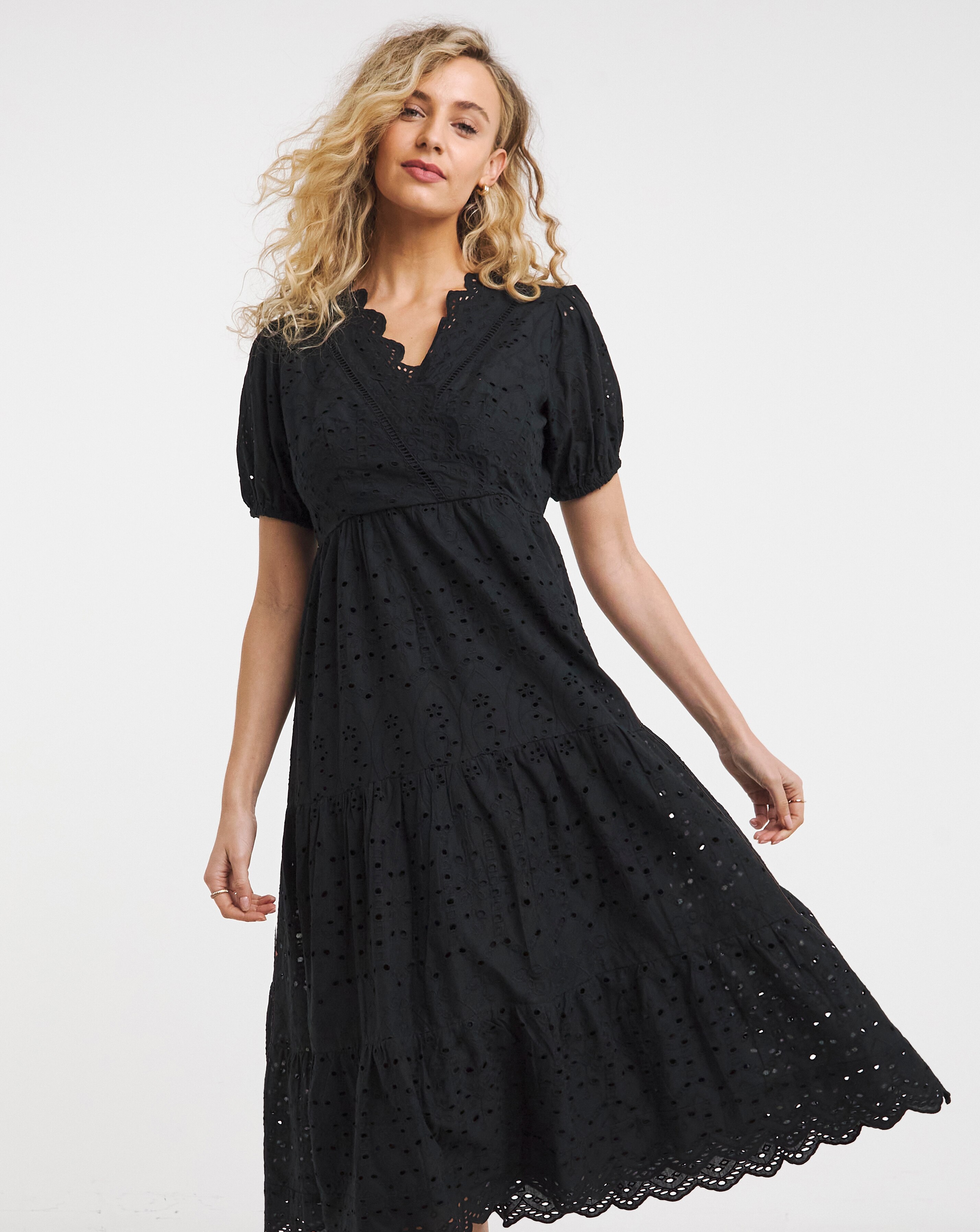 Joe Browns Penelope Broderie Midi Dress