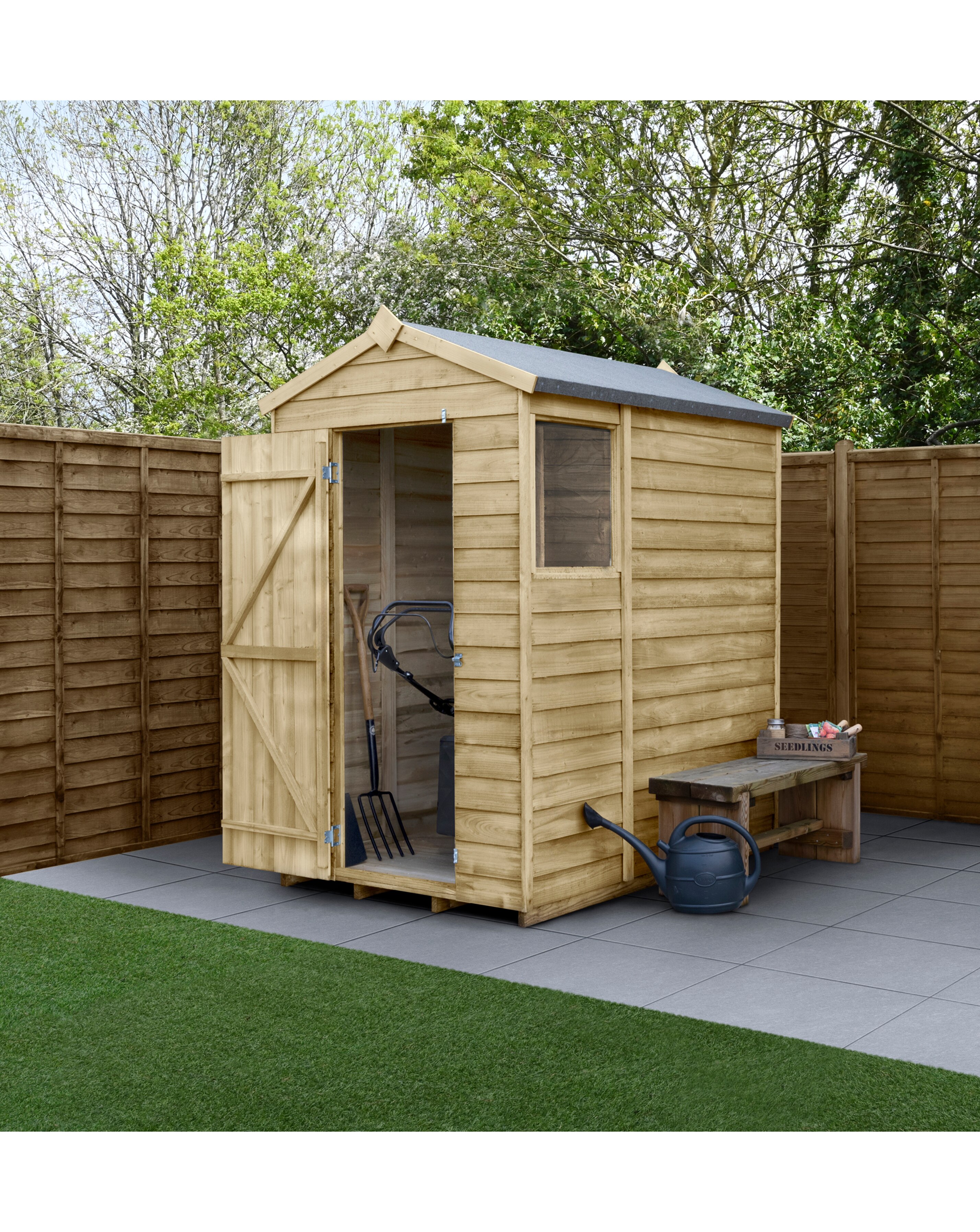 4LIFE Apex Shed 4x6 - Single Door - 1 Window (Home Delivery)