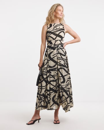 Religion Hand Painted Halter Maxi Dress