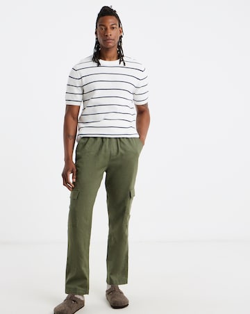 Waffle Knitted Stripe T-Shirt