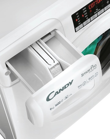 Candy CSO696TWM680 9kg 1600rpm Smart Pro Inverter Washing Mach White + Install