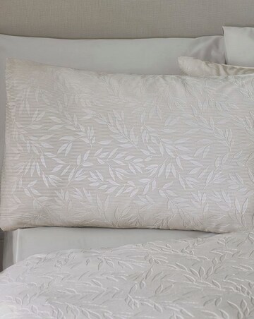 Catherine Lansfield Corded Leaves Duvet Set