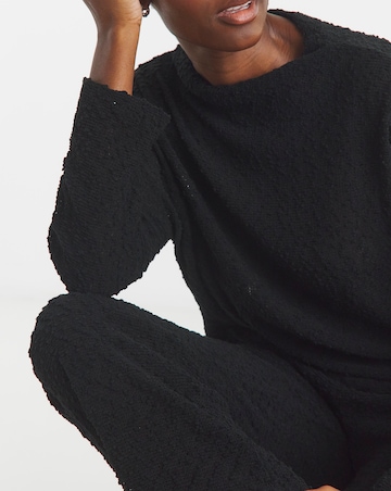 Boucle Wide Leg Joggers