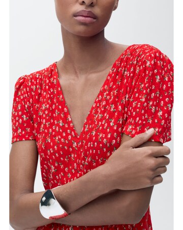 Mango Printed Midi Dress