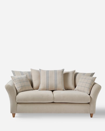 Clover Fabric Scatterback 3 Seater Sofa