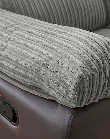 Harlow Fabric/Faux Leather Recliner Chair