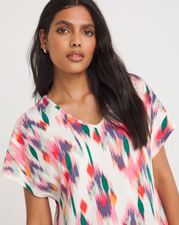 Great Value Soft Touch Midi T-Shirt Dress With Side Slits