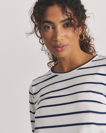 Pretty Secrets 2 Pack Thermal Long Sleeve Tops - Navy/Stripe