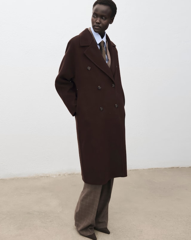 Mango Double Breasted Coat