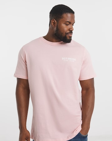 Jack & Jones Botaniq Back Graphic T-Shirt - Pink