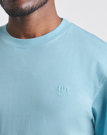 Union Garment Dyed T-Shirt- Washed Blue