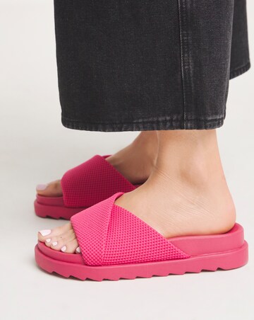 Lulu Soft Twist Slider Mule Sandals Extra Wide EEE Fit