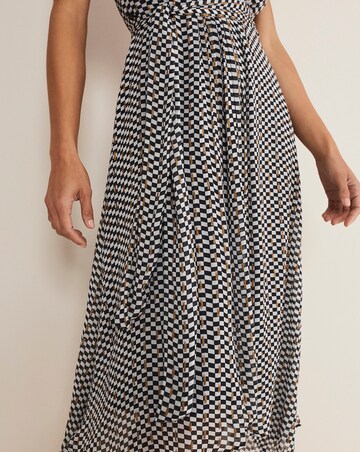 Phase Eight Kaz Check One Shoulder Dress