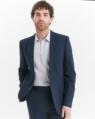 Regular Fit Linen Blend Suit Jacket