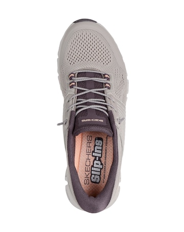 Skechers Dark Taupe Glide-Step Stargaze Slip-In Trainers - Standard Fit (D)