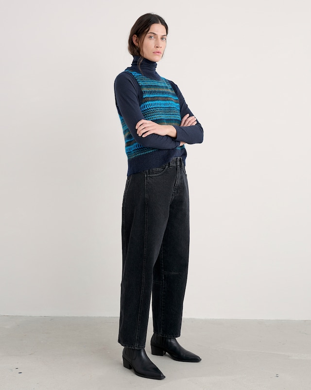 Seasalt Annik Fair Isle Seven-Gauge Knit Vest